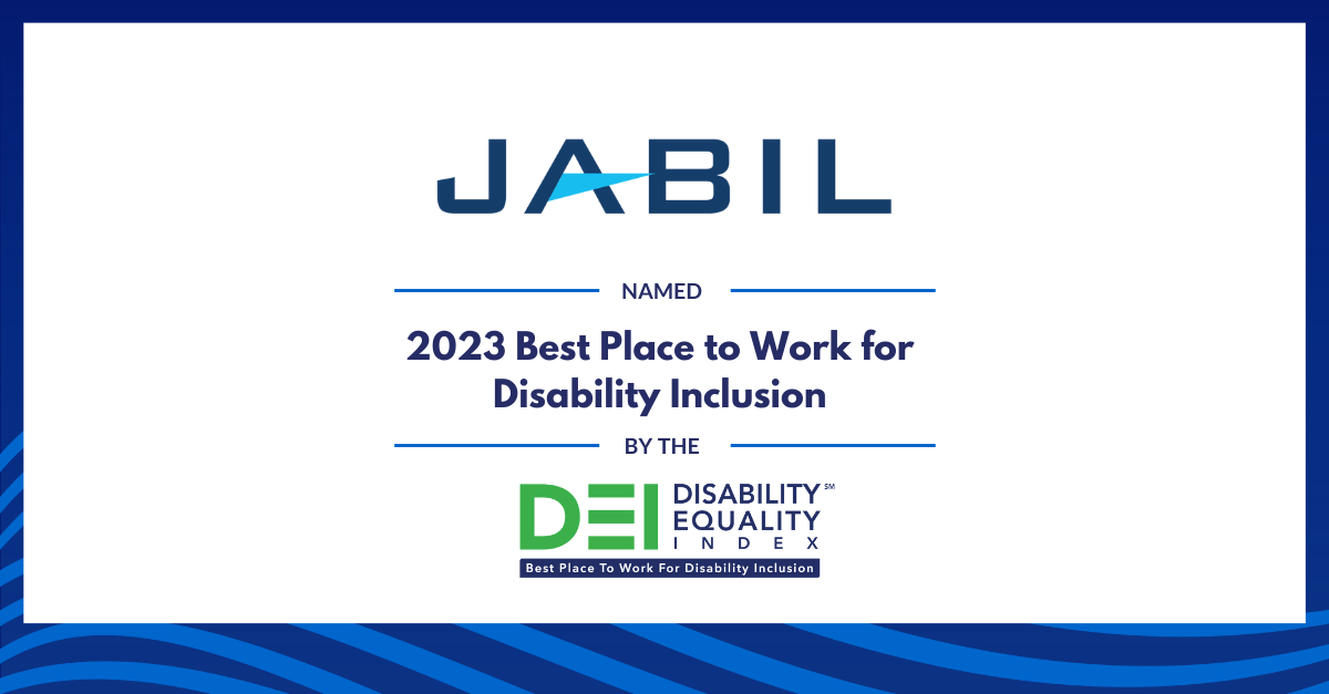 Jabil Earns Top Score In 2023 Disability Equality Index | Jabil